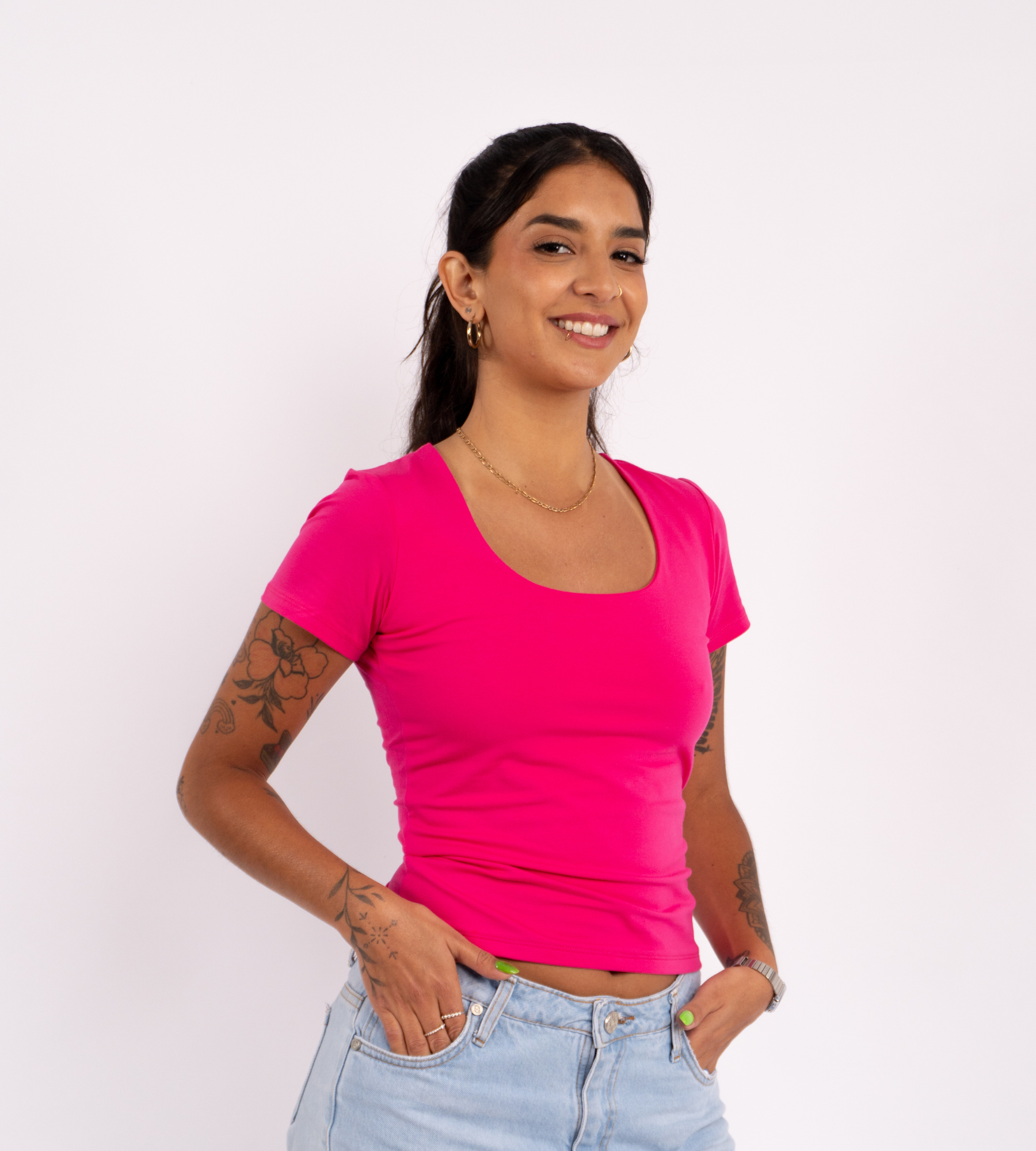 Polo Manga Corta Valeria Extra Ajuste