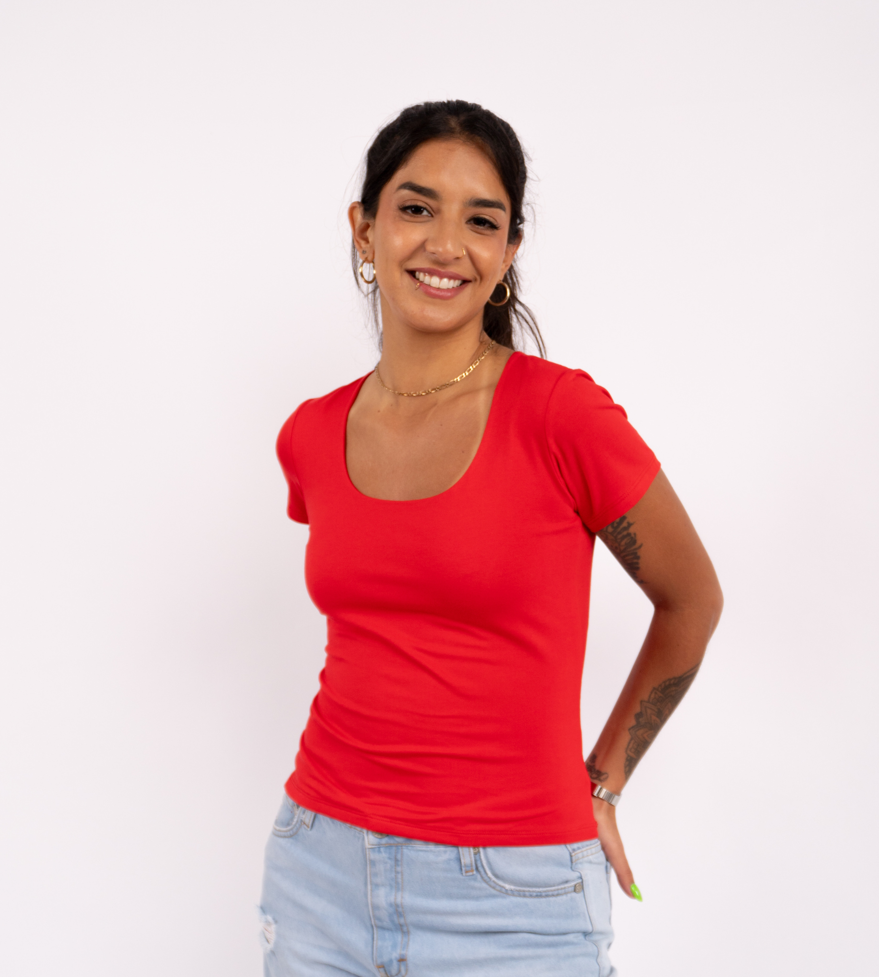 Polo Valeria Manga Corta - Modelador - Extra Ajuste.