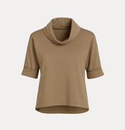 Polera Cuello Tortuga Gamuza