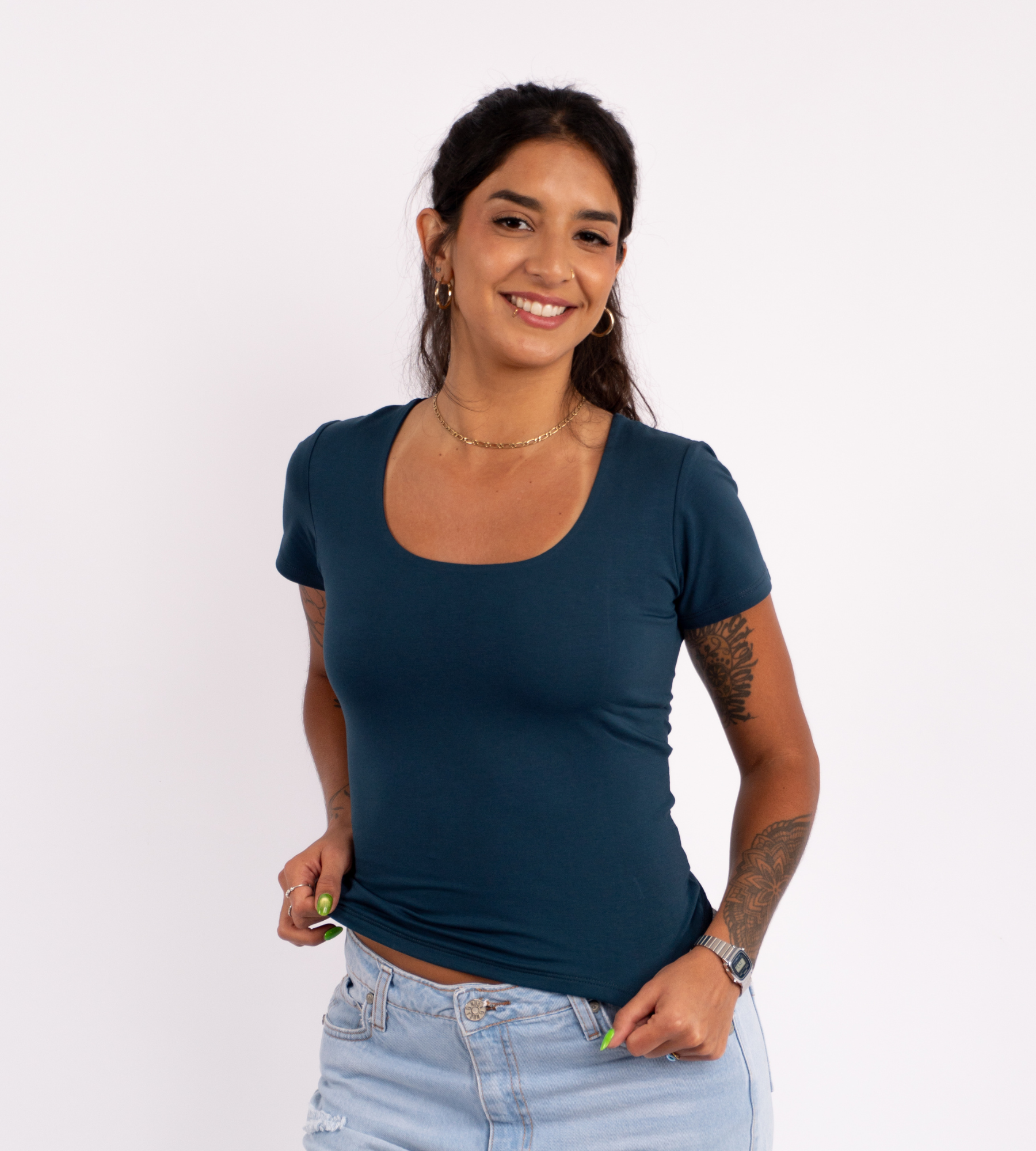 Polo Valeria Manga Corta - Modelador - Extra Ajuste.