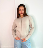 Polera Cierre Gamuza
