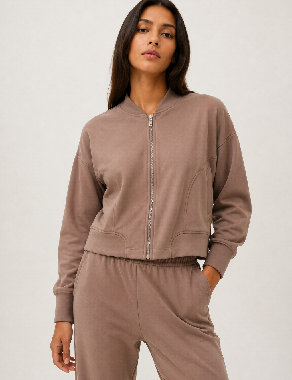 Casaca Bomber Gamuza