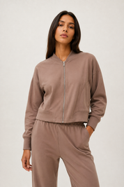 Casaca Bomber Gamuza