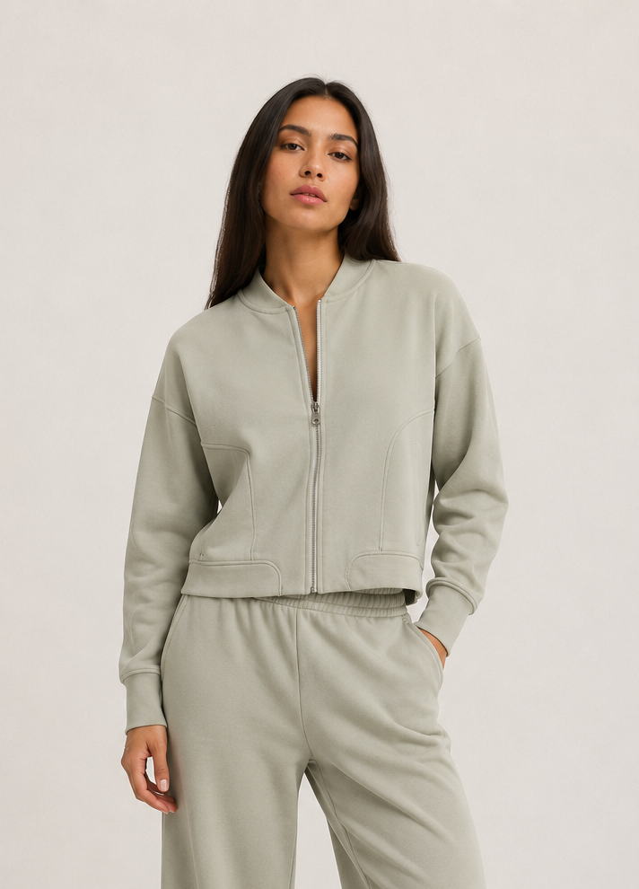 Casaca Bomber Gamuza