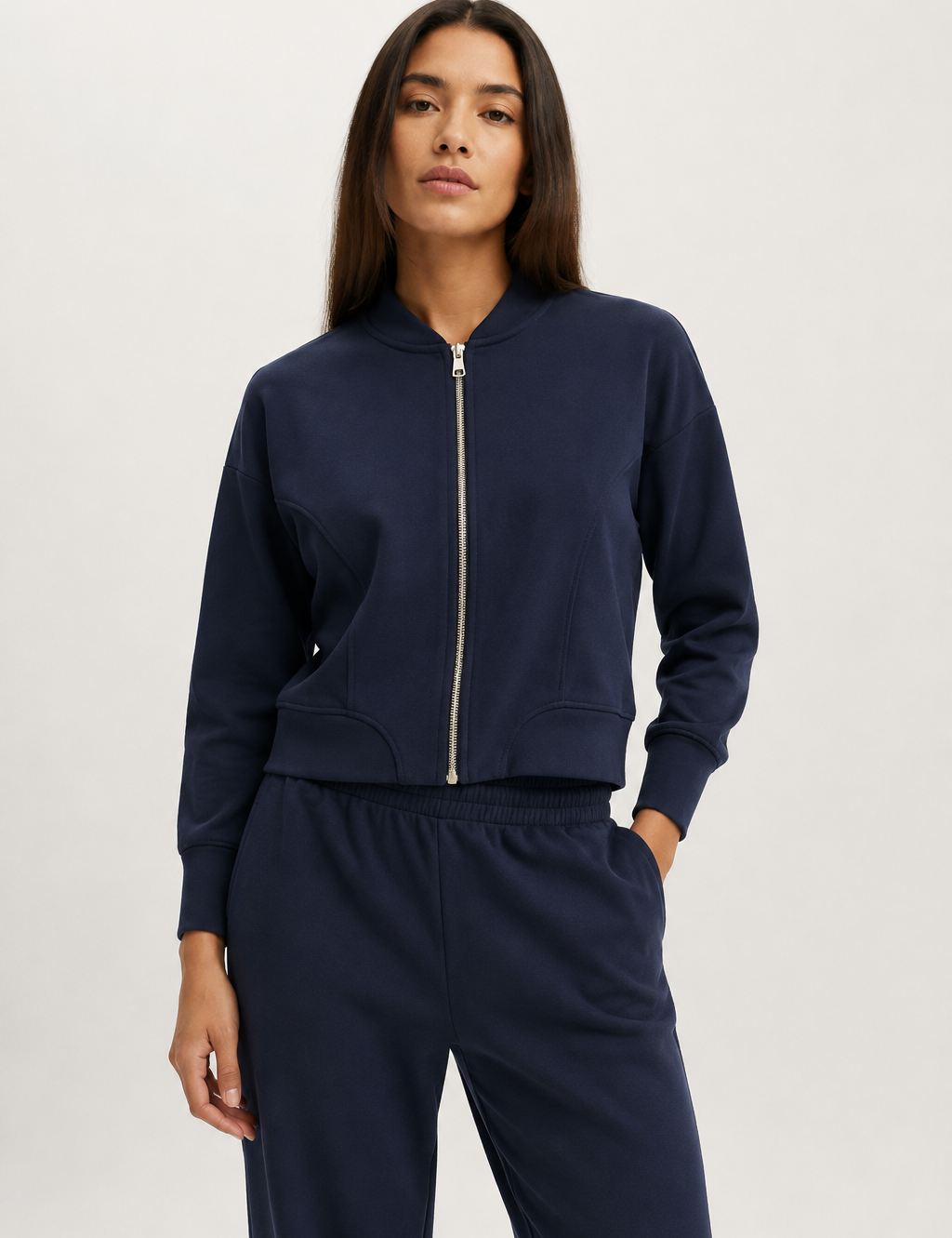 Casaca Bomber Gamuza