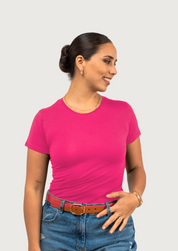 Polo Manga Corta Bonnie Segunda Piel Cuello Redondo