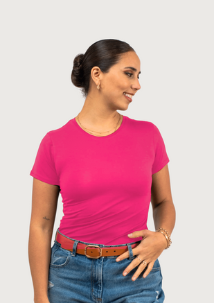 Polo Manga Corta Bonnie Segunda Piel Cuello Redondo