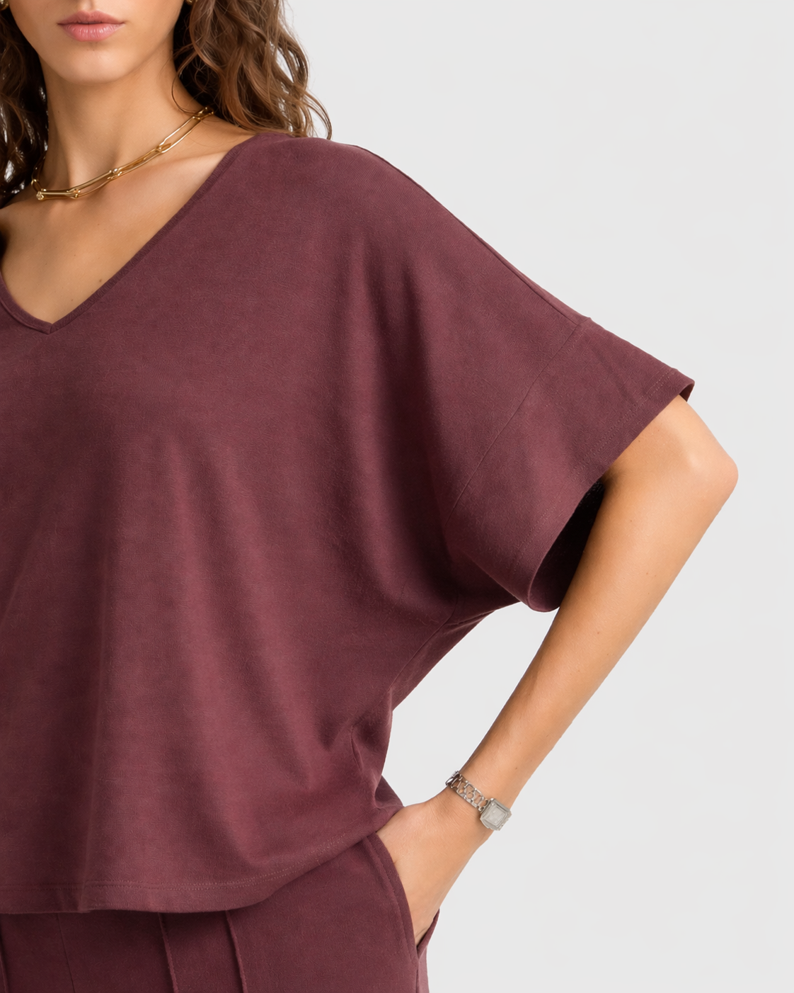 Polo Bonnie Relax - Cuello V
