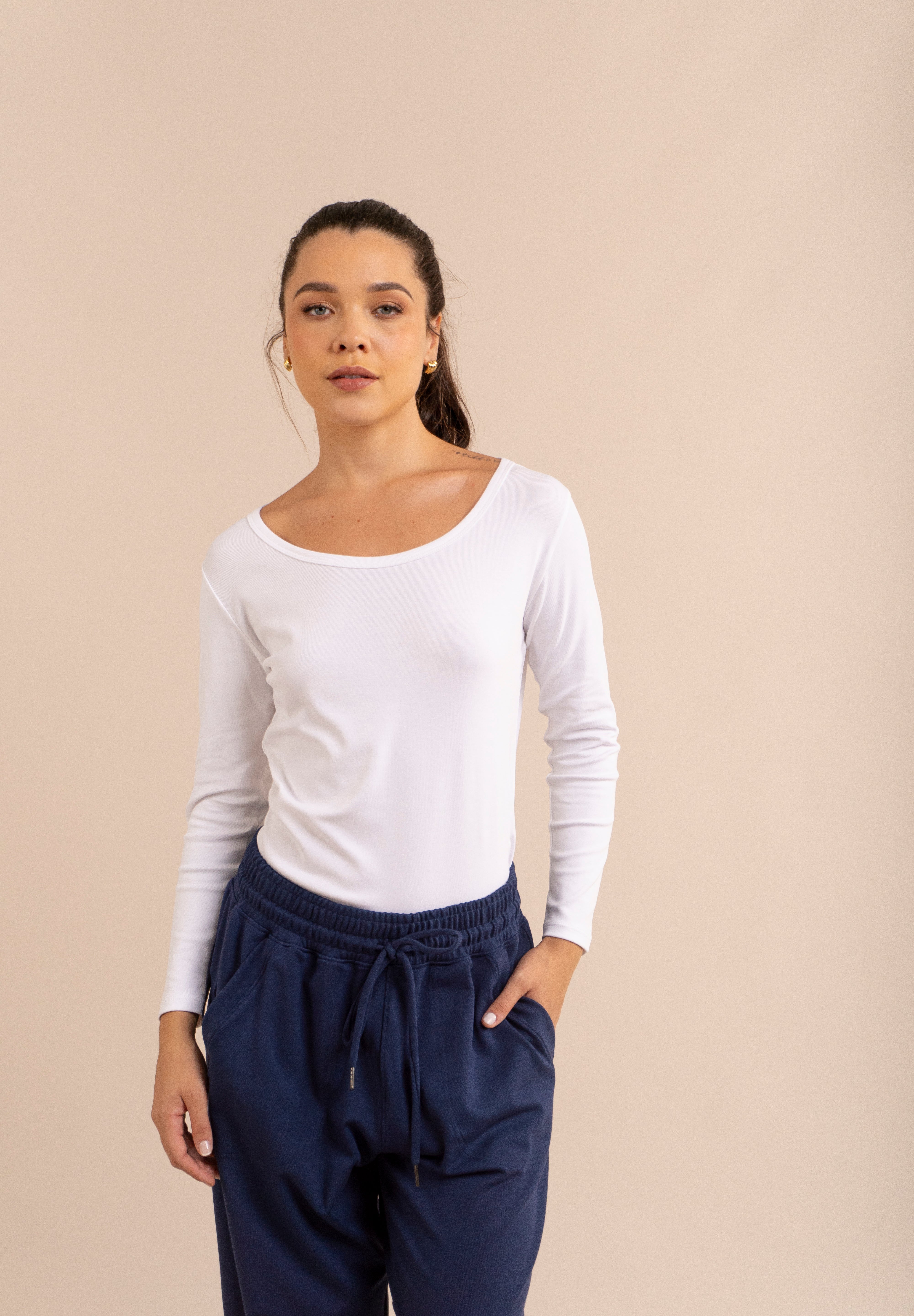 Polo Bonnie Manga Larga Cuello Ojal
