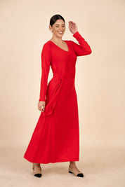 Vestido Nudo - Manga Larga