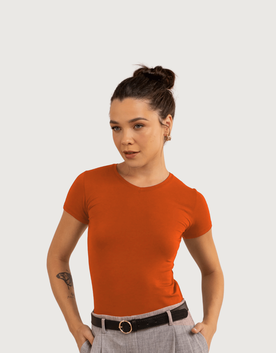 Polo Manga Corta Bonnie Segunda Piel Cuello V