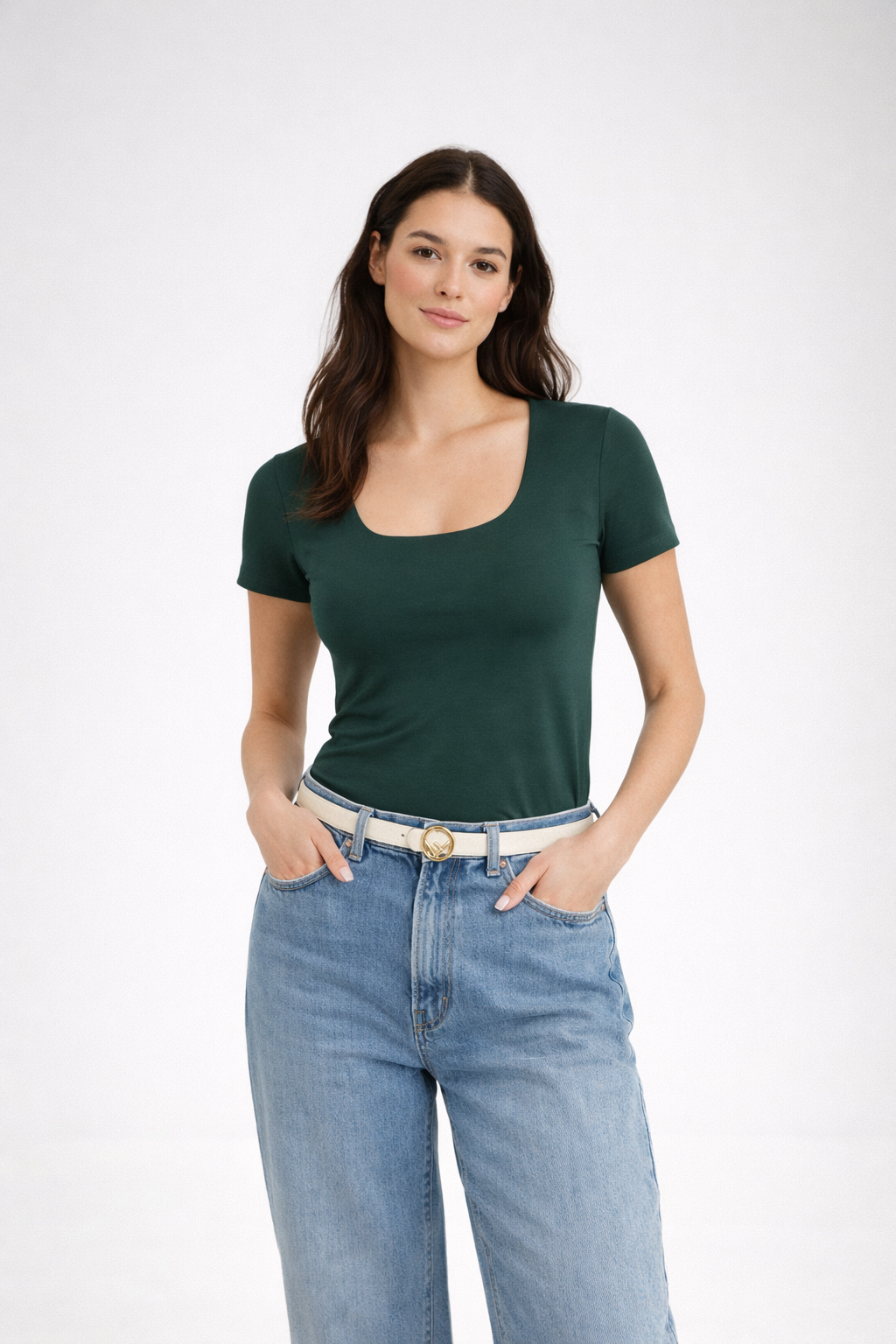 Polo Valeria Manga Corta - Modelador - Extra Ajuste