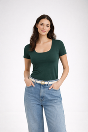 Polo Valeria Manga Corta - Modelador - Extra Ajuste