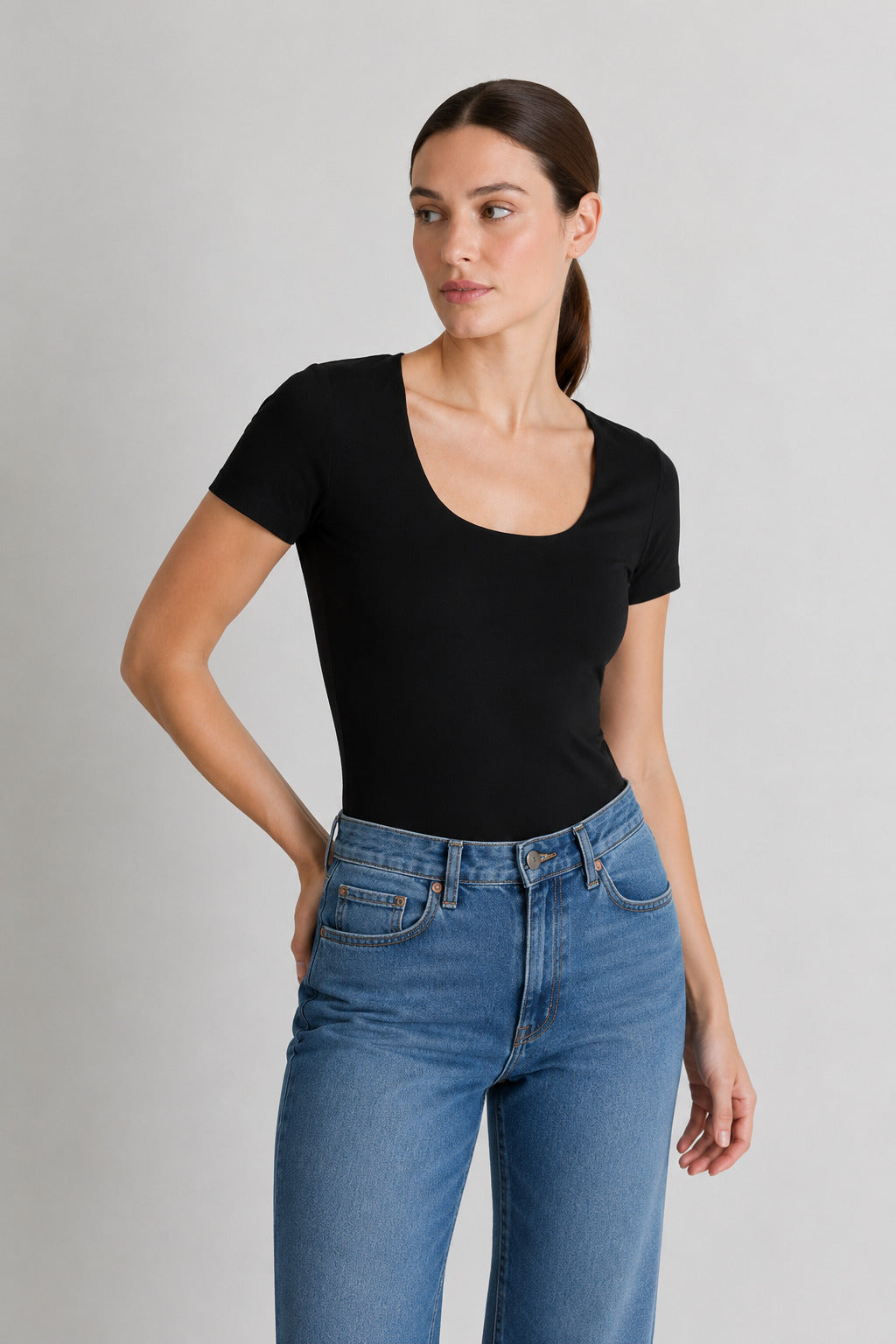 Polo Valeria Manga Corta - Modelador - Extra Ajuste
