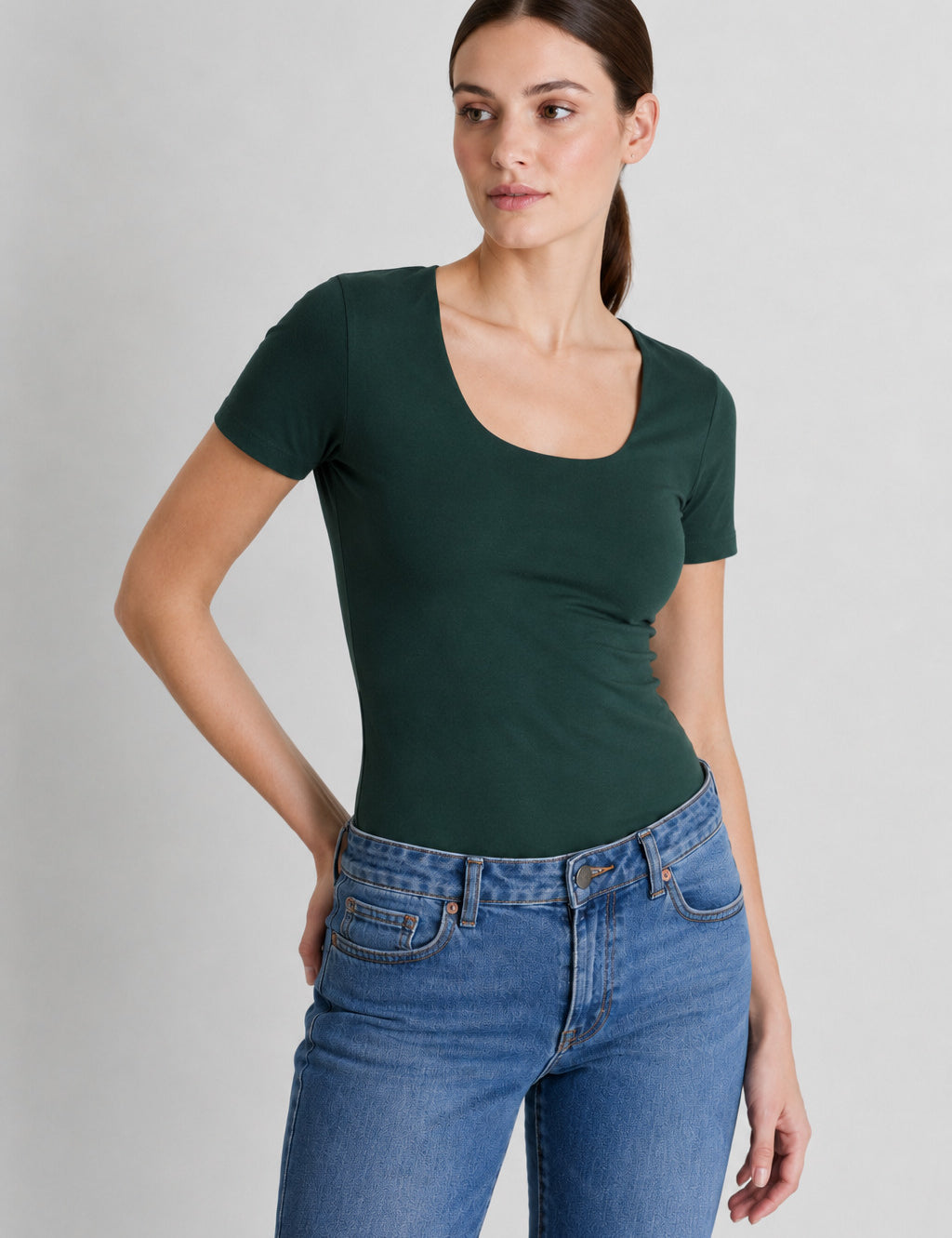 Polo Valeria Manga Corta - Modelador - Extra Ajuste