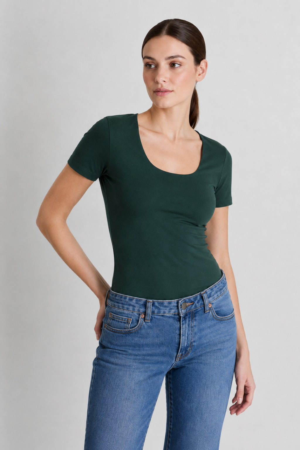 Polo Valeria Manga Corta - Modelador - Extra Ajuste