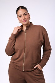 Casaca Bomber Gamuza