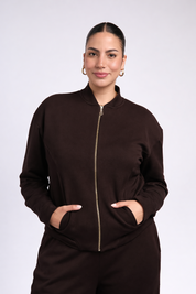 Casaca Bomber Gamuza