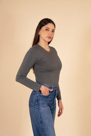 Polo Bonnie Manga Larga - Cuello Redondo - Entallado