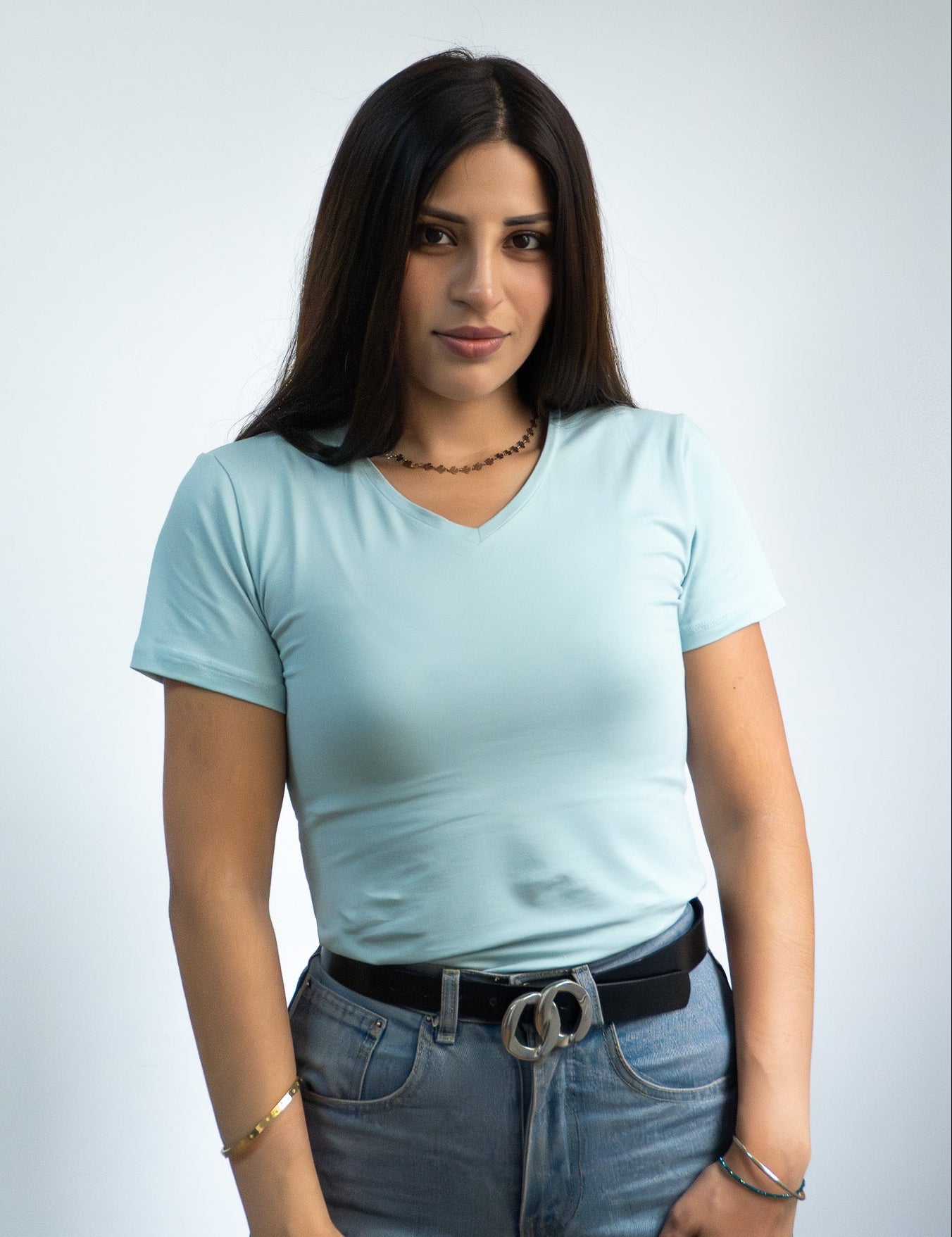 Polo Bonnie Manga Corta - Cuello V - Entallado