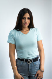 Polo Bonnie Manga Corta - Cuello V - Entallado