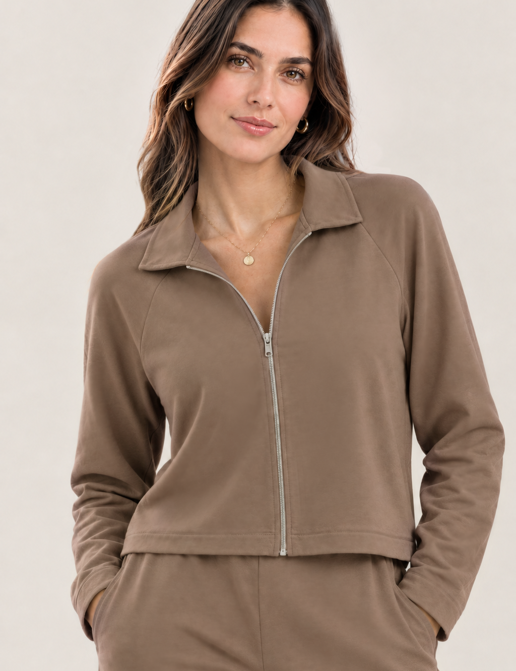 Chaqueta Soft Comfy Gamuza