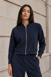 Casaca Bomber Gamuza
