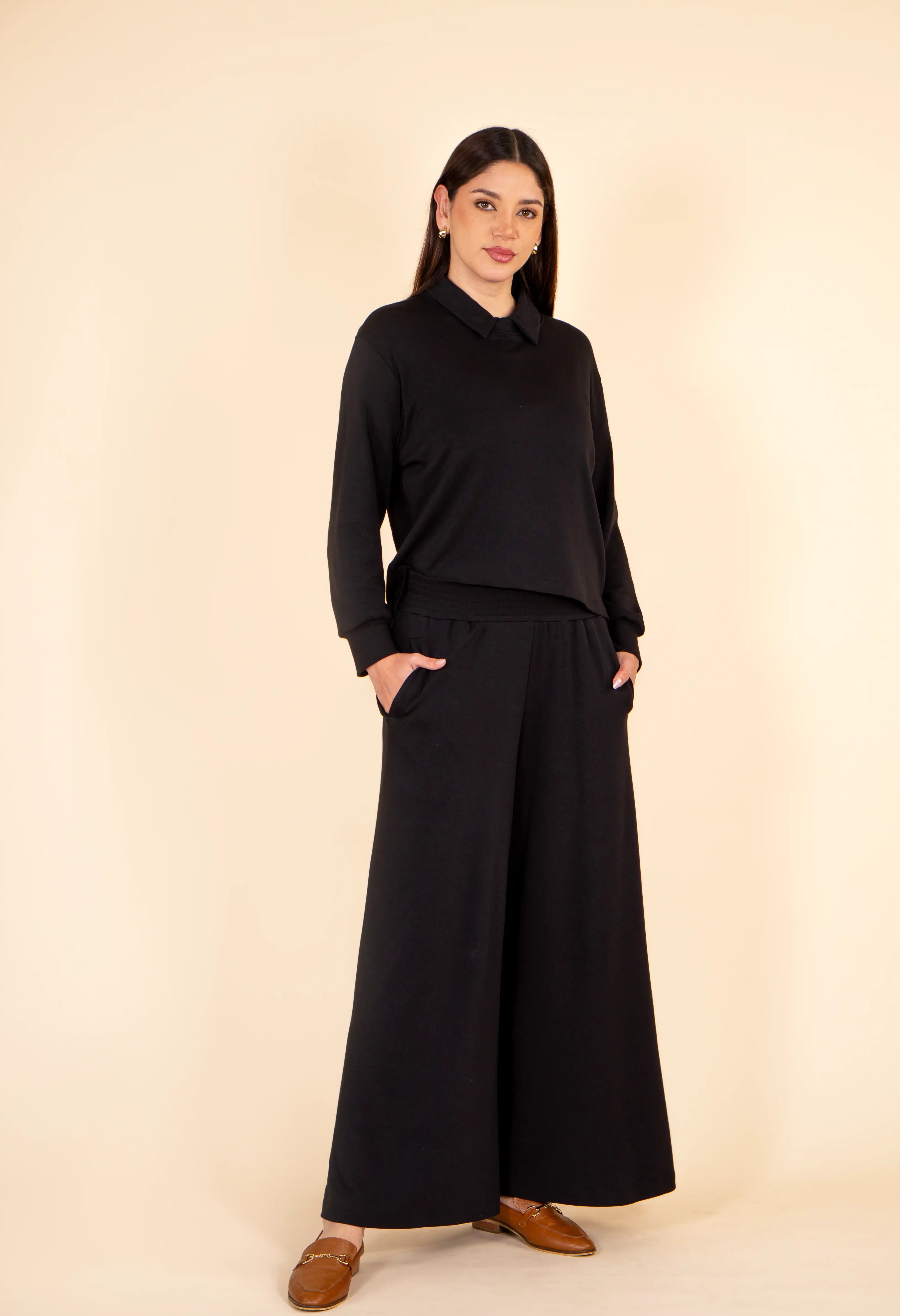 Pantalón Palazzo Gamuza