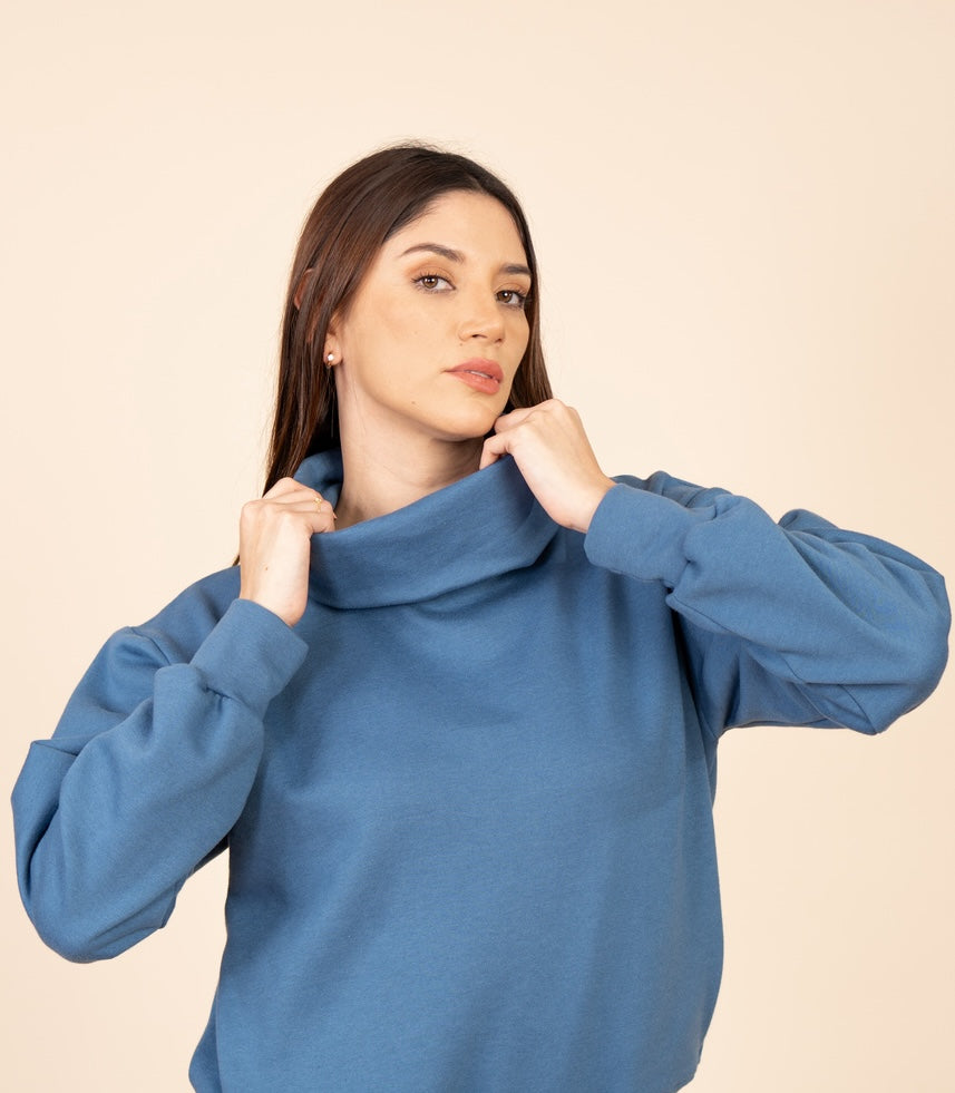 Polera Cuello Tortuga Tiffany Franela