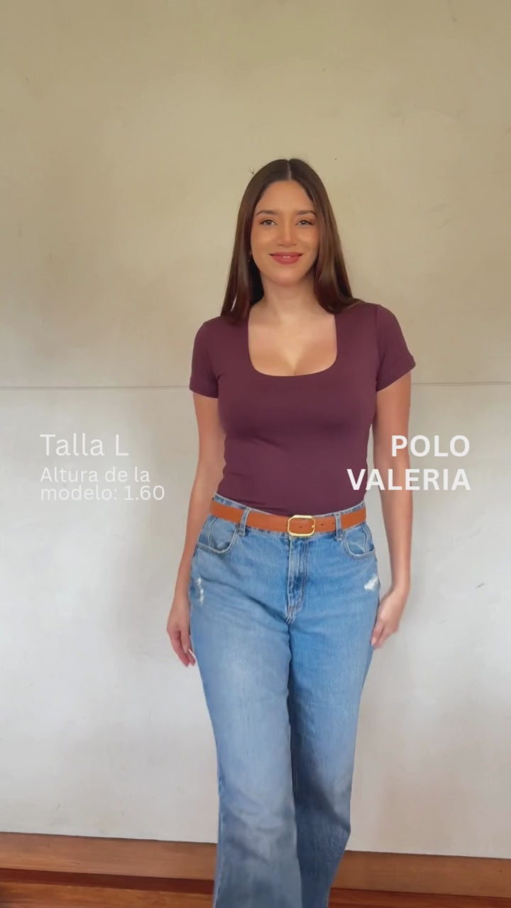 Polo Valeria Manga Corta - Modelador - Extra Ajuste.