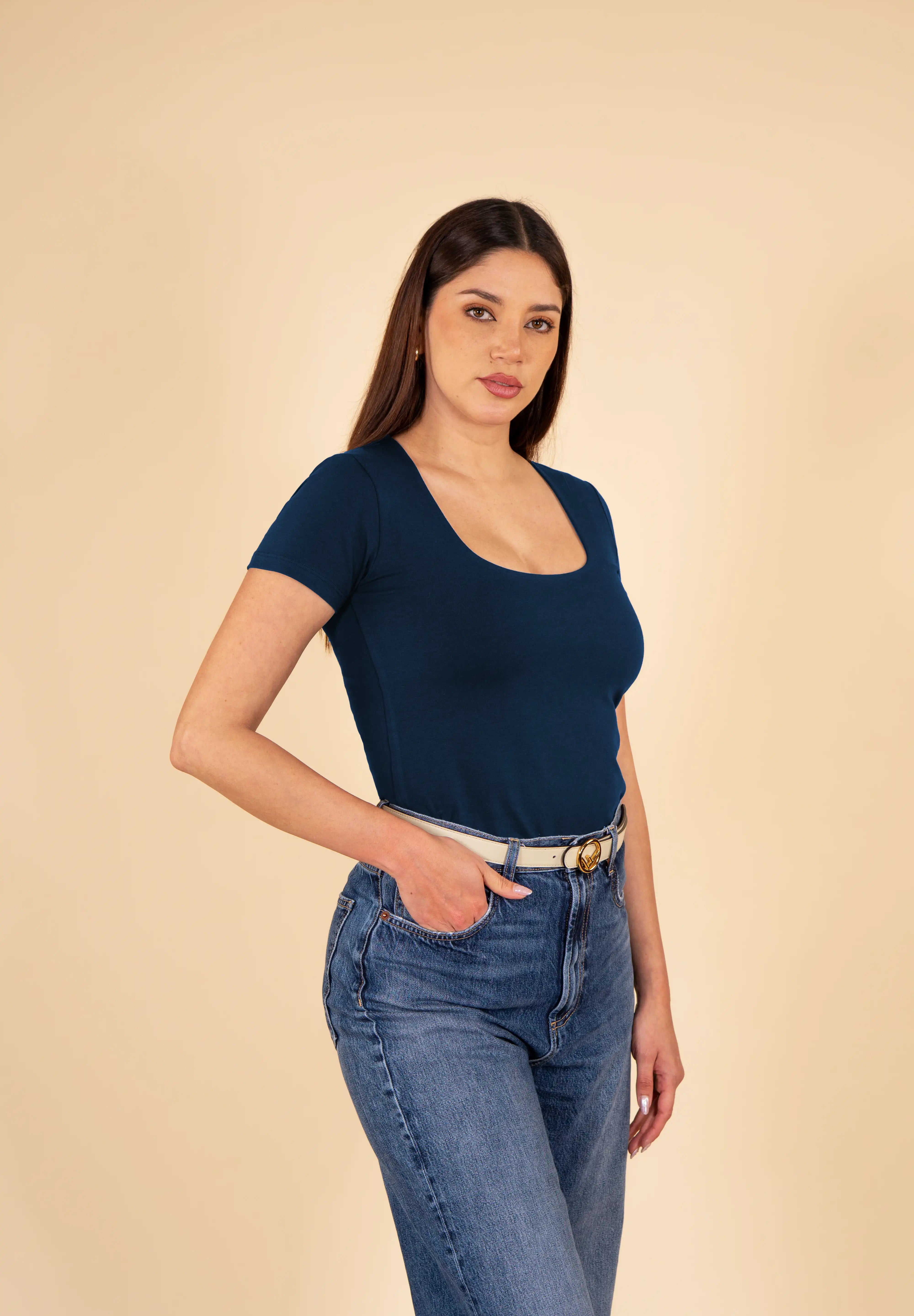 Polo Valeria Manga Corta - Modelador - Extra Ajuste