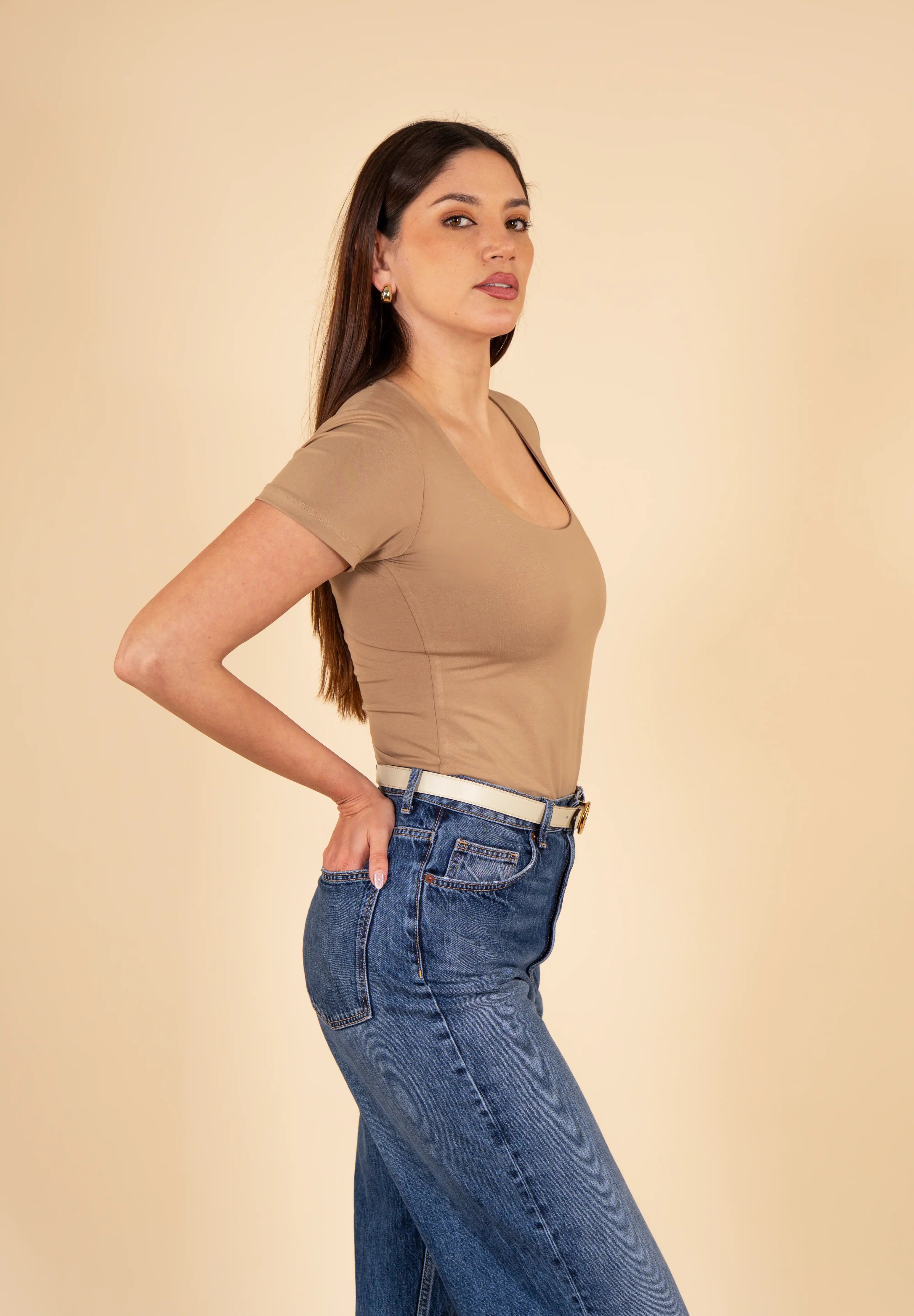 Polo Valeria Manga Corta - Modelador - Extra Ajuste