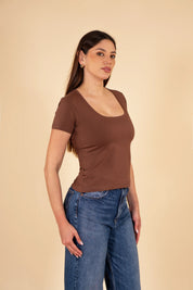 Polo Valeria Manga Corta - Modelador - Extra Ajuste