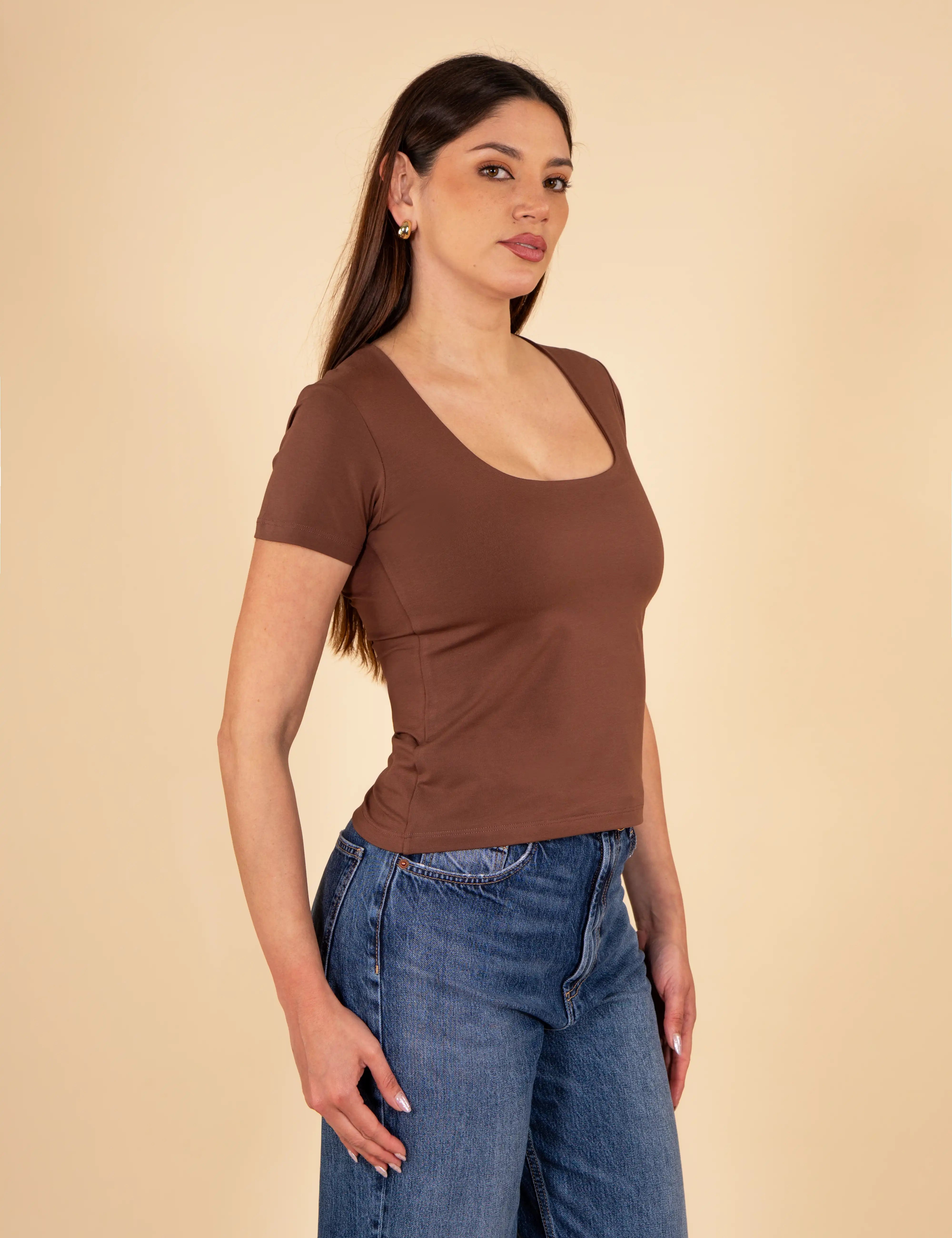 Polo Valeria Manga Corta - Modelador - Extra Ajuste