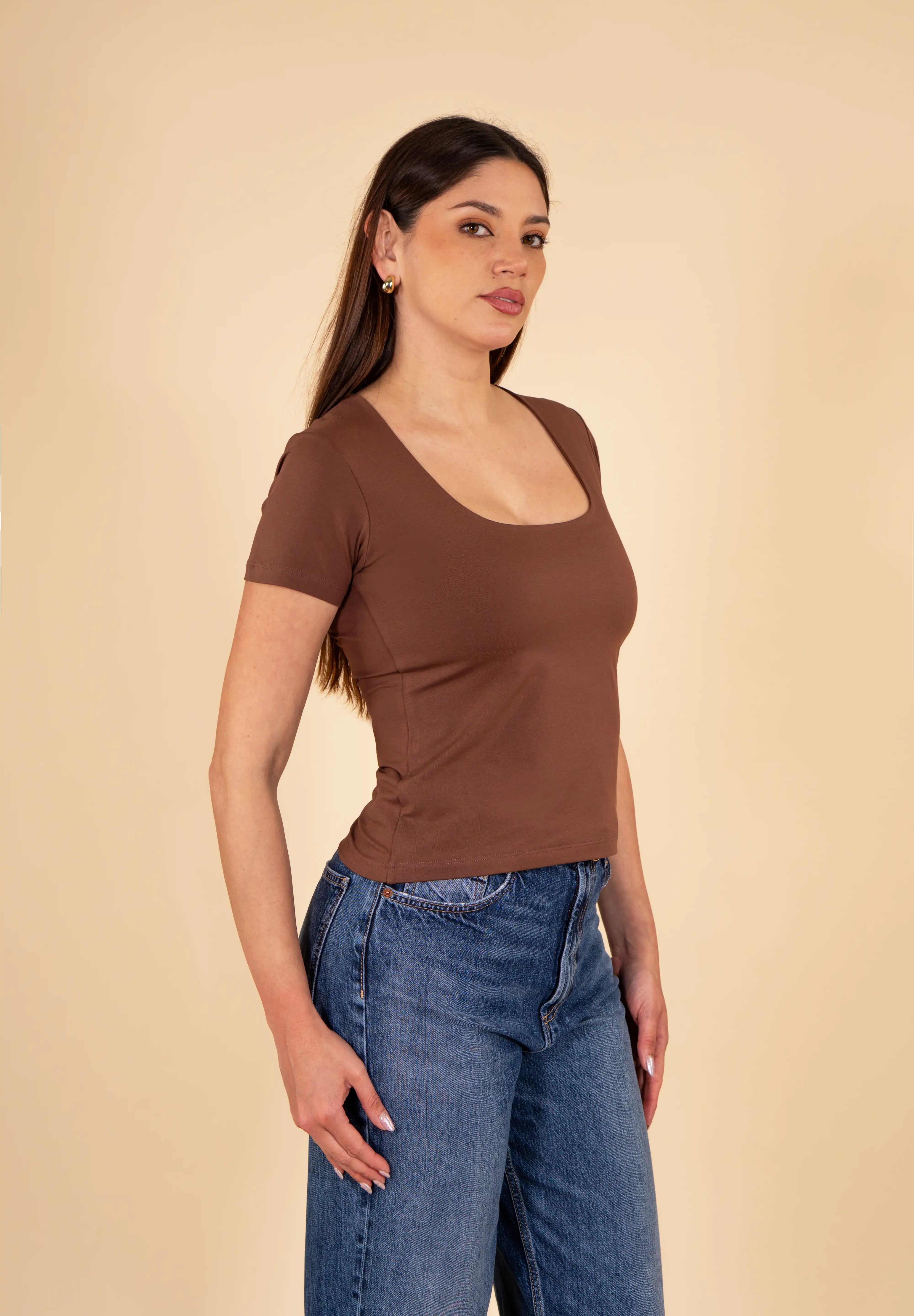 Polo Valeria Manga Corta - Modelador - Extra Ajuste