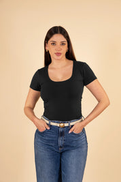 Polo Valeria Manga Corta - Modelador - Extra Ajuste