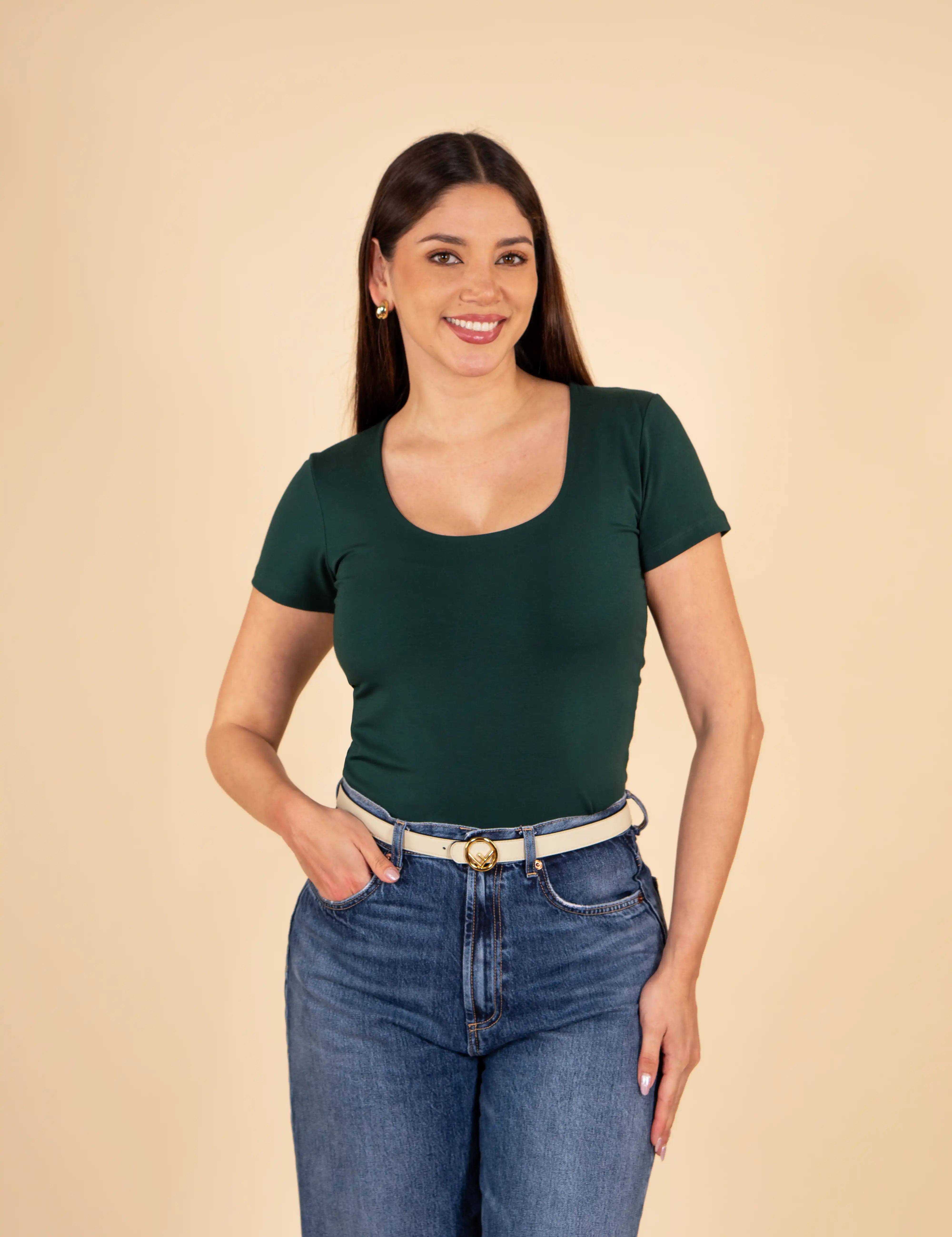 Polo Valeria Manga Corta - Modelador - Extra Ajuste