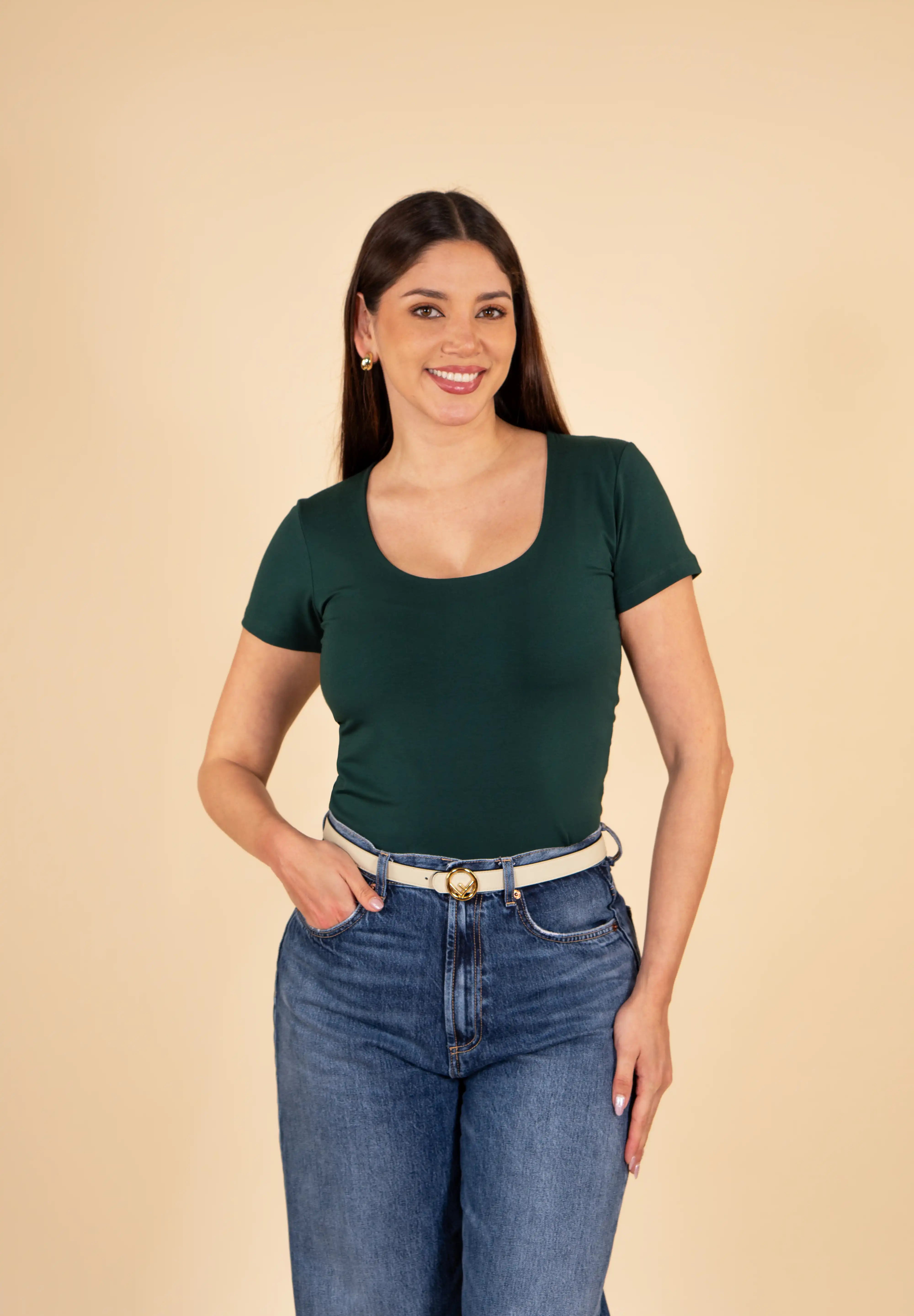 Polo Valeria Manga Corta - Modelador - Extra Ajuste