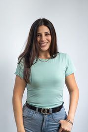 Polo Bonnie Manga Corta - Cuello Redondo - Entallado