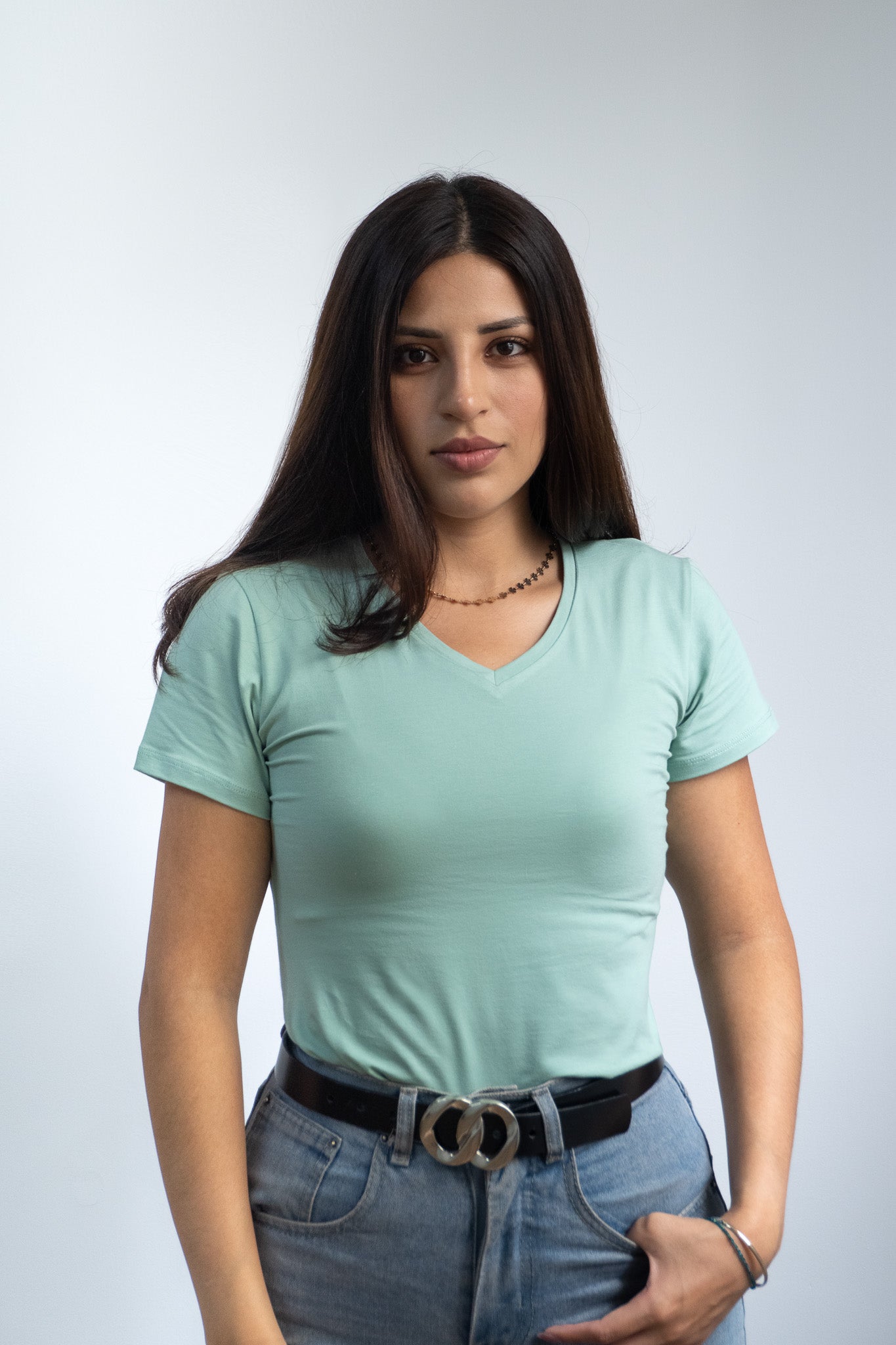 Polo Bonnie Manga Corta - Cuello V - Entallado